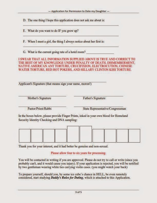 dating application for my daughter